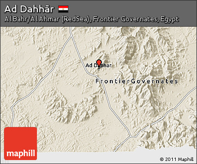 Shaded Relief 3D Map of Ad Dahhār