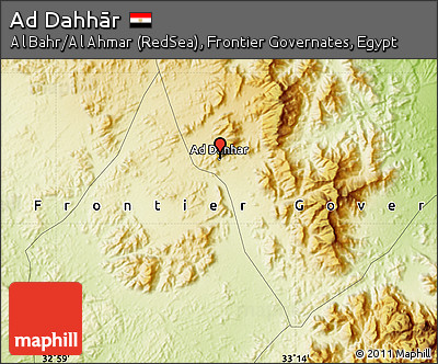 Physical Map of Ad Dahhār
