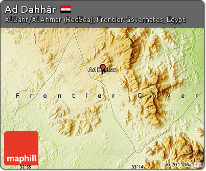 Physical Map of Ad Dahhār