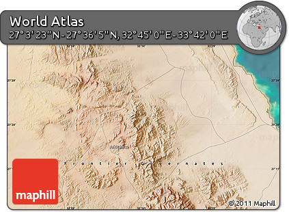 Satellite Map of the Area around 27° 19' 44" N, 33° 13' 30" E