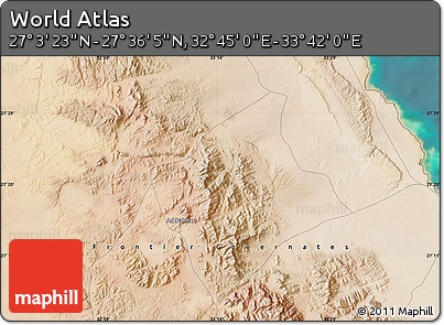 Satellite Map of the Area around 27° 19' 44" N, 33° 13' 30" E