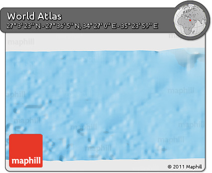 Shaded Relief 3D Map of the Area around 27° 19' 44" N, 34° 55' 29" E
