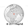 Outline Map of the Area around 27° 19' 44" N, 34° 55' 29" E, rectangular outline