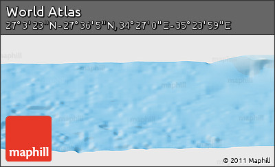 Physical Panoramic Map of the Area around 27° 19' 44" N, 34° 55' 29" E