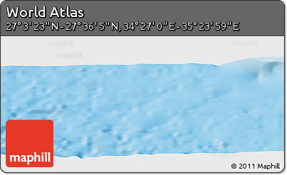 Physical Panoramic Map of the Area around 27° 19' 44" N, 34° 55' 29" E