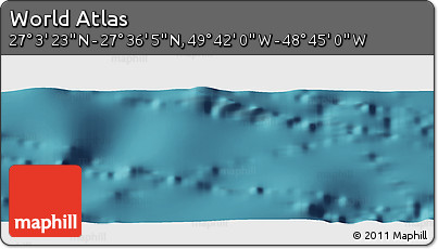 Satellite Panoramic Map of the Area around 27° 19' 44" N, 49° 13' 30" W