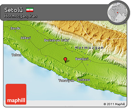 Physical 3D Map of Setolū