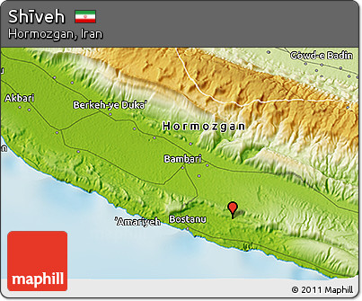 Physical 3D Map of Shīveh
