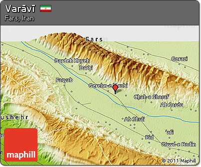 Physical 3D Map of Varāvī