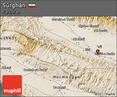 Satellite 3D Map of Sūrghān