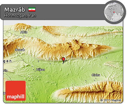 Physical 3D Map of Mazrāb