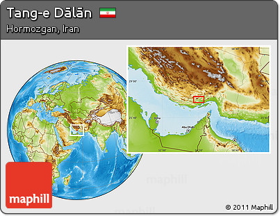 Physical Location Map of Tang-e Dālān