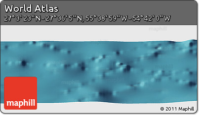 Satellite Panoramic Map of the Area around 27° 19' 44" N, 55° 10' 29" W