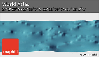 Satellite Panoramic Map of the Area around 27° 19' 44" N, 55° 10' 29" W