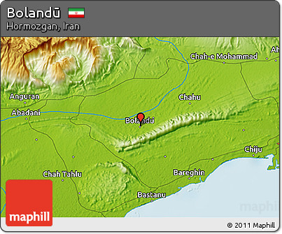 Physical 3D Map of Bolandū