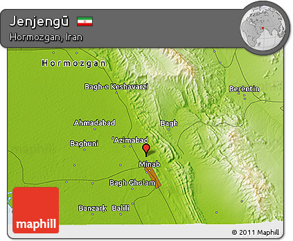 Physical 3D Map of Jenjengū