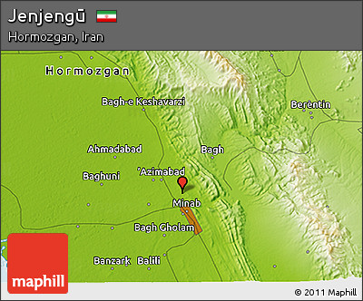 Physical 3D Map of Jenjengū