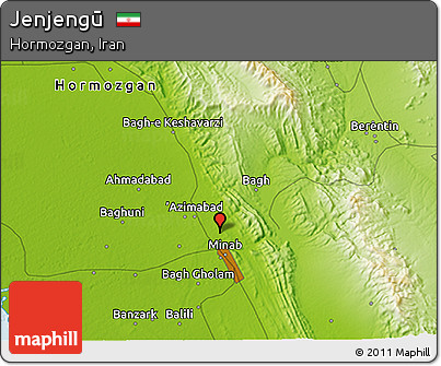 Physical 3D Map of Jenjengū