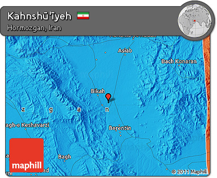 Political Map of Kahnshū'īyeh