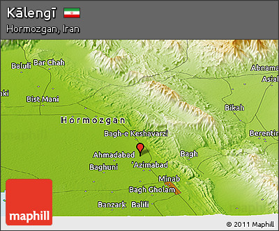 Physical Panoramic Map of Kālengī