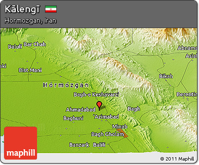 Physical Panoramic Map of Kālengī