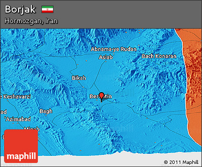 Political Panoramic Map of Borjak