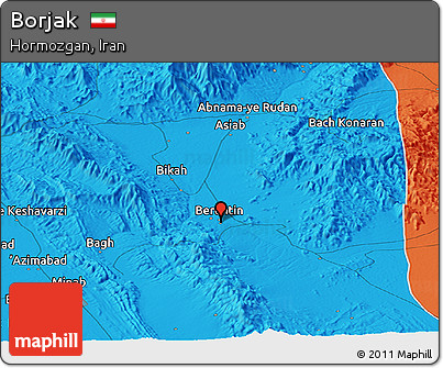 Political Panoramic Map of Borjak