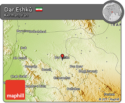 Physical 3D Map of Dar Eshkū