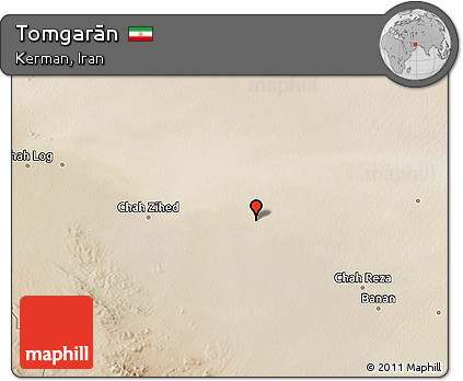 Satellite 3D Map of Tomgarān