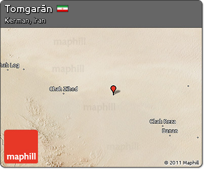 Satellite 3D Map of Tomgarān