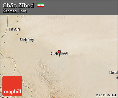 Satellite 3D Map of Chāh Zīhed