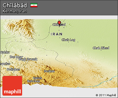 Physical Panoramic Map of Chīlābād