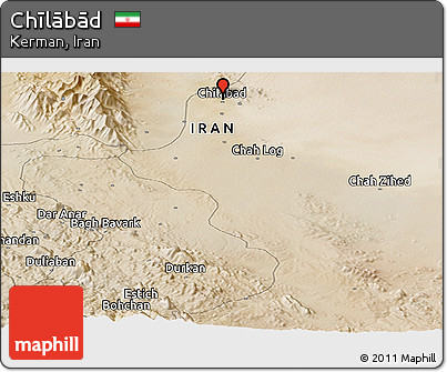 Satellite Panoramic Map of Chīlābād