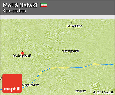 Physical 3D Map of Mollā Natakī