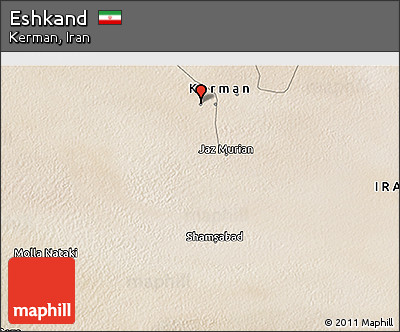 Satellite 3D Map of Eshkand