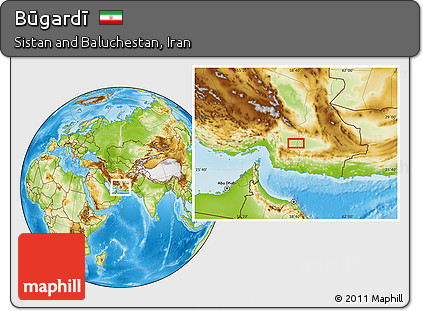 Physical Location Map of Būgardī