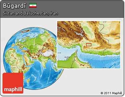 Physical Location Map of Būgardī