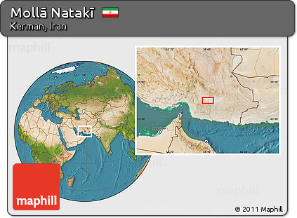 Satellite Location Map of Mollā Natakī