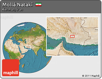 Satellite Location Map of Mollā Natakī