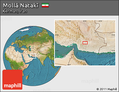Satellite Location Map of Mollā Natakī