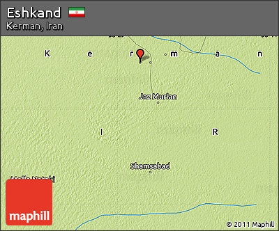 Physical Map of Eshkand