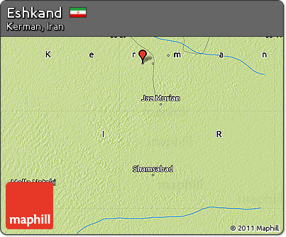 Physical Map of Eshkand