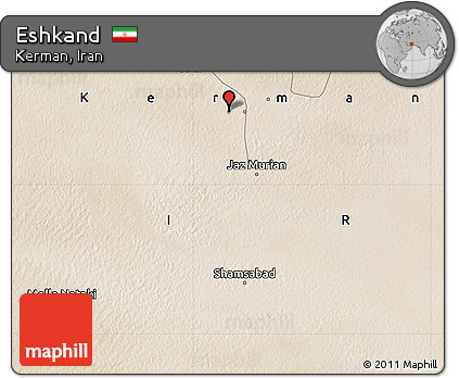Satellite Map of Eshkand