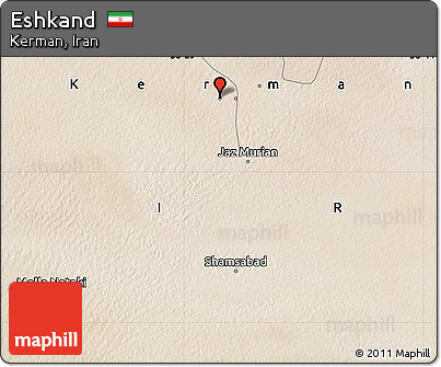 Satellite Map of Eshkand