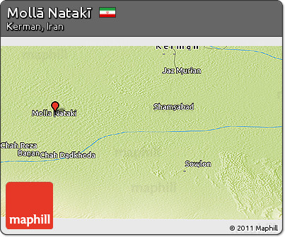 Physical Panoramic Map of Mollā Natakī