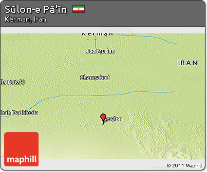 Physical Panoramic Map of Sūlon-e Pā'īn