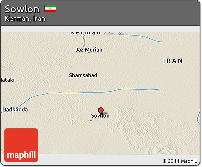 Shaded Relief Panoramic Map of Sowlon