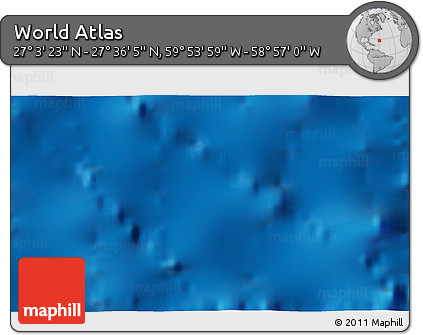 Physical 3D Map of the Area around 27° 19' 44" N, 59° 25' 29" W