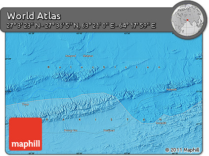 Political Map of the Area around 27° 19' 44" N, 63° 49' 30" E