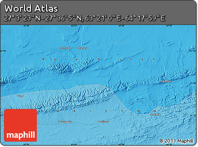 Political Map of the Area around 27° 19' 44" N, 63° 49' 30" E